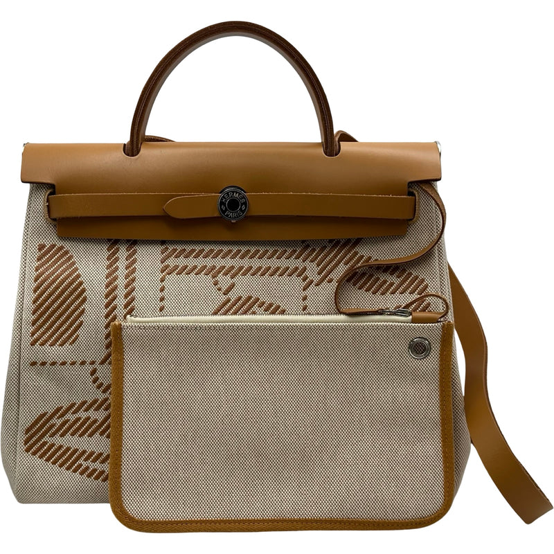 エルメス HERMES エールバッグジップPM Z刻印 ブラウン シルバー金具