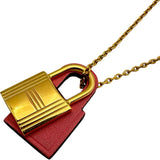 エルメス HERMES オーケリーネックレス ピンク ゴールド金具 メタル アクセサリー