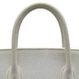 エルメス HERMES オータクロア32 □L刻印 ホワイト シルバー金具 エプソン レディース ハンドバッグ
