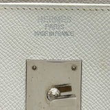 エルメス HERMES オータクロア32 □L刻印 ホワイト シルバー金具 エプソン レディース ハンドバッグ