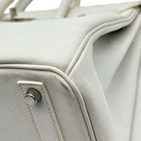 エルメス HERMES オータクロア32 □L刻印 ホワイト シルバー金具 エプソン レディース ハンドバッグ