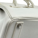 エルメス HERMES オータクロア32 □L刻印 ホワイト シルバー金具 エプソン レディース ハンドバッグ