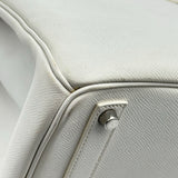 エルメス HERMES オータクロア32 □L刻印 ホワイト シルバー金具 エプソン レディース ハンドバッグ