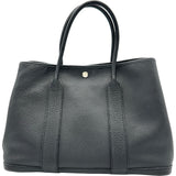 エルメス HERMES ガーデンパーティPM Y刻印 ブラック シルバー金具 ネゴンダ レディース ハンドバッグ