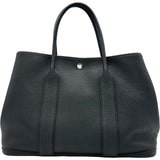 エルメス HERMES ガーデンパーティPM Y刻印 ブラック シルバー金具 ネゴンダ レディース ハンドバッグ