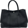エルメス HERMES ガーデンパーティPM Z刻印 ブラック シルバー金具 ネゴンダ レディース ハンドバッグ