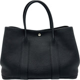 エルメス HERMES ガーデンパーティPM Z刻印 ブラック シルバー金具 ネゴンダ レディース ハンドバッグ