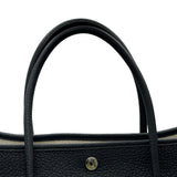 エルメス HERMES ガーデンパーティPM ブルーインディゴ シルバー金具 フィヨルド レディース トートバッグ