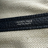エルメス HERMES ガーデンパーティPM ブルーインディゴ シルバー金具 フィヨルド レディース トートバッグ