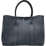 エルメス HERMES ガーデンパーティPM ブルーインディゴ シルバー金具 フィヨルド レディース トートバッグ