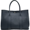 エルメス HERMES ガーデンパーティPM ブルーインディゴ シルバー金具 フィヨルド レディース トートバッグ