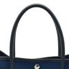 エルメス HERMES ガーデンパーティPM A刻印 ブルー系 シルバー金具 トワル レディース トートバッグ
