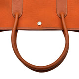 エルメス HERMES ガーデンパーティPM □I刻印 オレンジ シルバー金具 トワル レディース トートバッグ