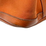 エルメス HERMES ガーデンパーティPM □I刻印 オレンジ シルバー金具 トワル レディース トートバッグ