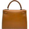 エルメス HERMES ケリー28 外縫い ▢A刻印 ナチュラル ゴールド金具 シャモニー レディース ハンドバッグ