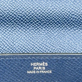エルメス HERMES ケリーウォレットトゥーゴー W刻印 ブルーサフィール シルバー金具 エプソン レディース ショルダーバッグ