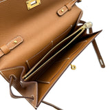 エルメス HERMES ケリートゥーゴー W刻印 ゴールド ゴールド金具 エプソン レディース ショルダーバッグ