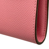 エルメス HERMES ケリーロングウォレット D刻印 ローズコンフェッティ シルバー金具 エプソン レディース 長財布