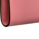 エルメス HERMES ケリーロングウォレット D刻印 ローズコンフェッティ シルバー金具 エプソン レディース 長財布