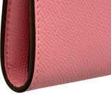 エルメス HERMES ケリーロングウォレット D刻印 ローズコンフェッティ シルバー金具 エプソン レディース 長財布