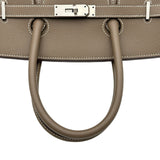 エルメス HERMES バーキン35 Y刻印 エトゥープ シルバー金具 エプソン レディース ハンドバッグ