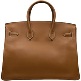 エルメス HERMES バーキン35 □J刻印 ゴールド ゴールド金具 エプソン レディース ハンドバッグ