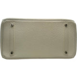 エルメス HERMES バーキン35 □O刻印 ホワイト シルバー金具 トリヨン レディース ハンドバッグ