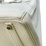 エルメス HERMES バーキン35 □O刻印 ホワイト シルバー金具 トリヨン レディース ハンドバッグ