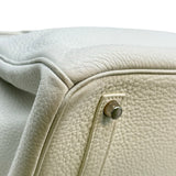エルメス HERMES バーキン35 □O刻印 ホワイト シルバー金具 トリヨン レディース ハンドバッグ