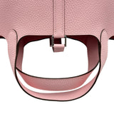 エルメス HERMES ピコタンロックPM G刻印 ローズサクラ シルバー金具 トリヨン レディース ハンドバッグ