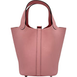 エルメス HERMES ピコタンロックPM G刻印 ローズサクラ シルバー金具 トリヨン レディース ハンドバッグ