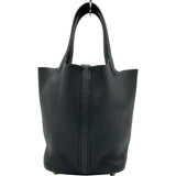 エルメス HERMES ピコタンロックPM Y刻印 ブラック ゴールド金具 トリヨン レディース ハンドバッグ