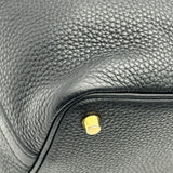 エルメス HERMES ピコタンロックPM Y刻印 ブラック ゴールド金具 トリヨン レディース ハンドバッグ