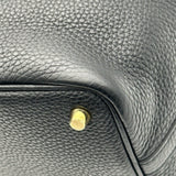 エルメス HERMES ピコタンロックPM Y刻印 ブラック ゴールド金具 トリヨン レディース ハンドバッグ