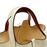 エルメス HERMES ピコタンロックPM エクラ Y刻印 ナタ/テールバテュー シルバー金具 トリヨン レディース ハンドバッグ