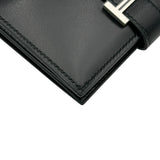 エルメス HERMES ベアンカードケース B刻印 ブラック シルバー金具 ボックスカーフ レディース カードケース