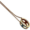 エルメス HERMES ポップH ネックレス ライトブルー メタル/ピンクゴールド アクセサリー