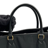 ルイ・ヴィトン LOUIS VUITTON オンザゴー MM M45595 ブラック モノグラム・アンプラント レディース トートバッグ