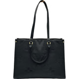ルイ・ヴィトン LOUIS VUITTON オンザゴー MM M45595 ブラック モノグラム・アンプラント レディース トートバッグ