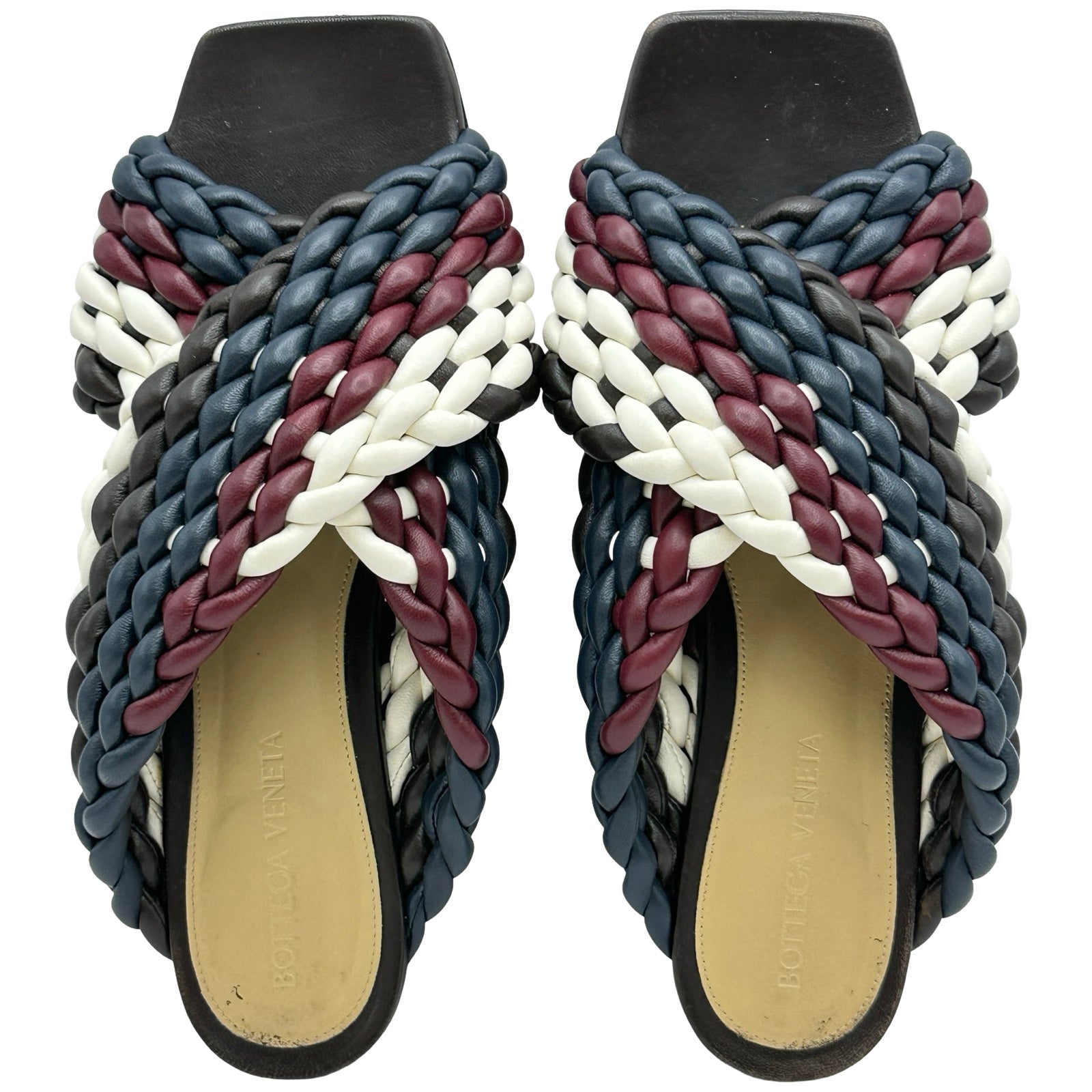 【新品未使用】BOTTEGA VENETA サンダル　フラット　イントレチャート ボッテガ・ヴェネタ BOTTEGA VENETA カナラッツォ イントレチャート