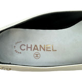 シャネル CHANEL バイカラーバレリーナシューズ G45054 ホワイト パテント レディース バレエシューズ