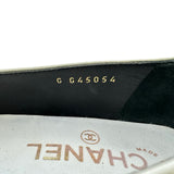シャネル CHANEL バイカラーバレリーナシューズ G45054 ホワイト パテント レディース バレエシューズ