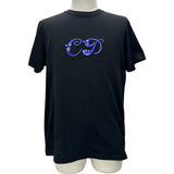 クリスチャン・ディオール Christian Dior ×Kenny Scharf CDロゴ刺繍半袖Tシャツ 193J697A0677 ブラック コットン メンズ 半袖Ｔシャツ