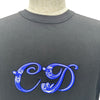 クリスチャン・ディオール Christian Dior ×Kenny Scharf CDロゴ刺繍半袖Tシャツ 193J697A0677 ブラック コットン メンズ 半袖Ｔシャツ