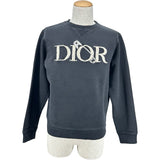 クリスチャン・ディオール Christian Dior ×Judy Blame ロゴ刺繍スウェット 043J604A0531 ブラック コットン メンズ スウェット