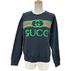 グッチ GUCCI フロントロゴスウェット 469250 ブラック コットン レディース スウェット