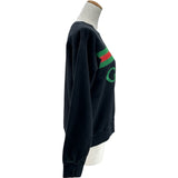グッチ GUCCI フロントロゴスウェット 469250 ブラック コットン レディース スウェット
