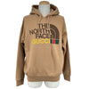 グッチ GUCCI × THE NORTH FACE フロントロゴパーカー 615061 キャメル コットン メンズ スウェット