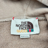 グッチ GUCCI × THE NORTH FACE フロントロゴパーカー 615061 キャメル コットン メンズ スウェット