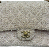 シャネル CHANEL マトラッセ25 A01112 8番台 ピンク ゴールド金具 ツイード/レザー レディース ショルダーバッグ